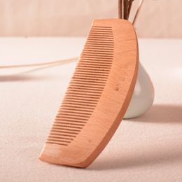 Portable Green Sandalwood comb hand jade anti-static massage comb boutique goods Hair Brushes