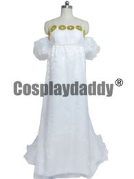 Sailor Moon Cosplay Usagi Tsukino Chiffon White Dress Costume