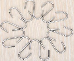 Household Products Small Heavy-Duty Metal S Shaped Hooks Kitchen S Type Hooks for Hanging Pans Pots Bags Towels