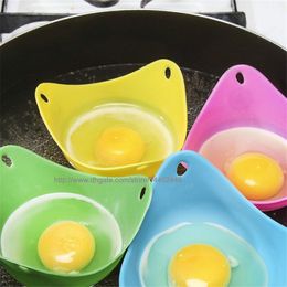 100pcs Eco-friendly silicone egg-Boiler egg poacher tool non-toxic no-stick Soft Safe Poach Pod peach egg boiler Chilren bow free shipping