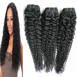 Black brazilian kinky curly virgin hair human hair weave 300g tissage kinky curly unprocessed virgin brazilian hair extensions bundles 3PCS