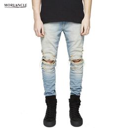 Los Hombres De Rodillas Rotos Jeans Oferta Online | DHgate.com