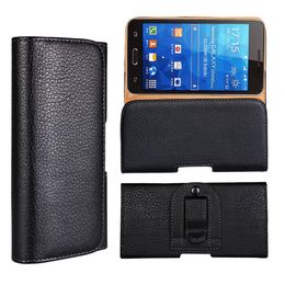 Universal PU Leather Cover Waist Pouch Case with Clip Belt bag for 4.7 to 6.3inch Cellphone