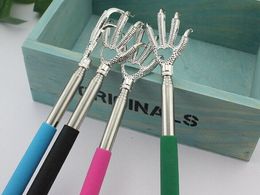 100PCS Convenient Claw Telescopic Ultimate Stainless Steel Back Scratcher extendible From 22 to 59cm