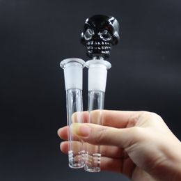 Thick Glass down stem with Skeleton Bowl for Beaker Bong Rigs and Glass downstem and Glass bowl