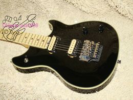 Wholesale High Quality electric guitar black Maple fingerboard Musical instruments HOT Free Shipping