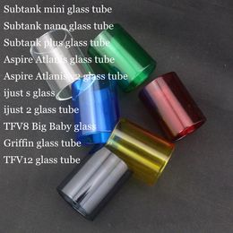 Glass Tube Replacement Replacable for TFV8 Big Baby Kanger Subtank Mini Nano Plus ijust s ijust 2 Aspire Atlantis v2.0 Griffin