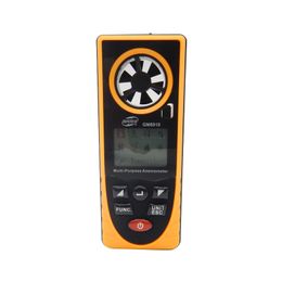 Freeshipping Multi-functional digital anemometer wind chill dew point barometric pressure tester With retail box