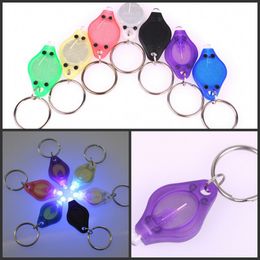 fashion mini Flashlights Cheap UV Money Detector LED Keychain Light multicolor small gift wholesale