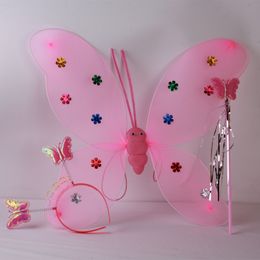 61 children's stage performances, clothing, single-layer butterfly wings, three sets of ball props wholesale Led Rave Toy)