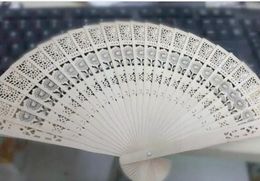 wedding Favours 100pcs/lot Chinese folding fragrance wood hand fans Chinese folding wooden fans