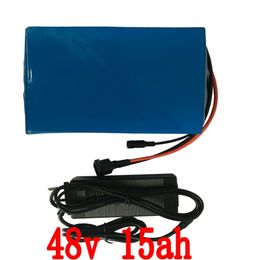 FCC/CE/ROSH 48v 15ah lithium bottle / 48v 15ah lithium / 48V 15AH Electric Bicycle Battery with PVC case ,BMS ,Charger