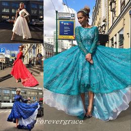 New Arrival Long Sleeves Prom Dress A Line Front Short Long Back Women Wear Special Occasion Homecoming Party Dress Custom Made Plus Size