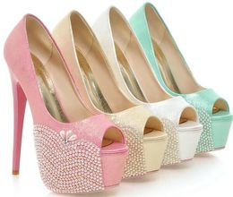 white and green Peep Toe Wedding Shoes Colourful Rhinestone Bride Dress Shoes High Heeled Summer Sandals Wedding Banquet Shoes