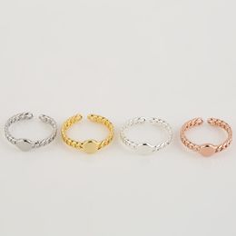 Everfast Wholesale 10pc/Lot Cute Watch Shaped Rings Wired Band Silver Gold Rose Gold Plated Simple Fashion Ring For Women Girl Can Mix Color EFR019