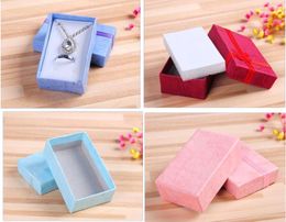 mix Assorted Colours Jewellery Sets Display Box Necklace Earrings Ring Box 5*8 Packaging Gift Box Free Shipping 100pcs/lot