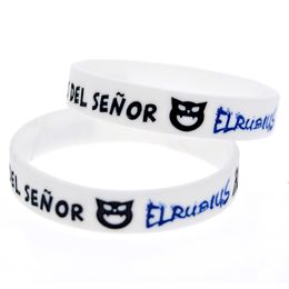 100PCS Elrubius Silicone Rubber Bracelet Flexible And Strong Youth Size Ink Filled Logo No Gender Jewelry