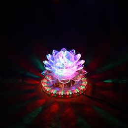 2022 le migliori luci a barre dirette Auto rotante 11W LED RGB Crystal Stage Light 51pcs Bead Lamp per la decorazione domestica DJ Disco Bar Miglior regalo