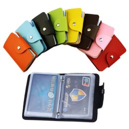 24 Card Slots 2sided Plastic Card Holder Size Small Multicolor Business Card Pack Women Purses Men wallet