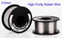 Free Shipping High Purity Solder Wire Smaller Size 0.4mm 0.5mm low melting point soldering wire Electronic repair welding wire