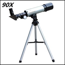 Freeshipping 90X High Power Refractor Type Space Astronomical Telescope for Kids with Portable Tripod