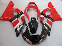 Top selling fairing kit for Yamaha YZF R6 98 99 00 01 02 red black fairings set YZFR6 1998-2002 OT22