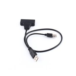 Freeshipping 2pcs/lot For 2.5" HDD Hard Disk Drive USB 2.0 to SATA 7+15 Pin 22 Pin Adapter Cable USB Power Cable