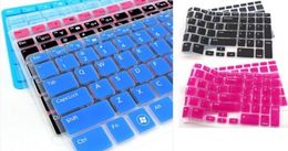 -2 pcs colorido teclado protetor tampa da pele adesivos de teclado para dell inspiron 15r -5521 15-3521