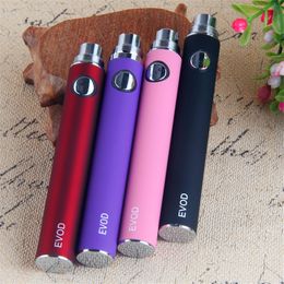 MOQ 1Pcs Vapes EVOD ecig batteries 650 900 1100 mah 510 vape battery electronic cigarette for cartridges ce4 atomizer