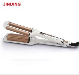 ST-2288 Electric Curling Iron Hair Waver Three Barrels Roller Wand LED Display Hair Curler Tongs Ceramic Coating Beauty Styling Tools