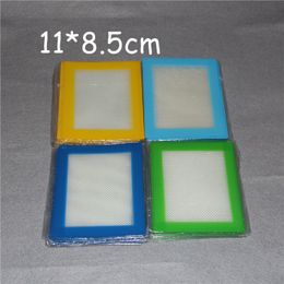 Silicone wax pads mats small 11x8.5cm or 14x11.5cm square mat dabber sheets jars dab tool for silicon dab oil rigs DHL