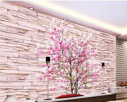 3d red plum blossom wall with fresco wall mural 3d wallpaper 3d wall papers for tv backdrop