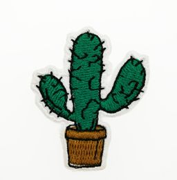 10Pcs/lot Only Needs $8.8 DOLLORS Lovely Green Plant Cactus Applique Clothing Embroidery Patch Fabric Sticker Sewing