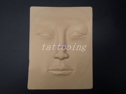 5Pcs Silicon ilicone Tattoo 4D Practice Synthetic Skin Face 20 x 15cm Permanent Makeup Practice Skin for Beginners
