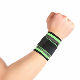 Elastic wrist brace volleyball badminton fitness basketball sports safety support with adjustable compression strap bandage