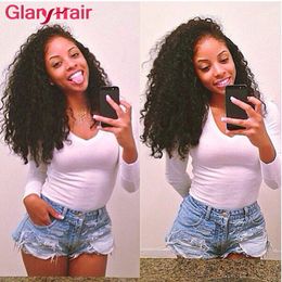 Raw Unprocessed Brazilian Virgin Kinky Curly Hair Extensions Remy Human Hair Weaves Bundles Cheap Brazilian Human Kinky Curly Hair Wefts