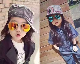 Sun Glasses for Children Cool Mirror Reflective Metal Frame Kids Sunglasses Children's Glasses UV400 b639