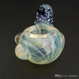 Small Blue Octopus, glass smoking pipe, welcome to order