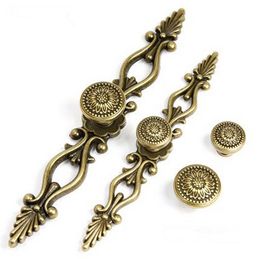 Antique Door Handle Furniture Knobs and Handles for Kitchen Cabinets Cupboard Handles Retro Closet Handle from dropshipping suppliers