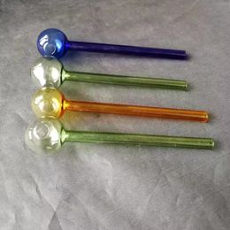 High Quality glass Mix Colours oil burner glass tube pipe nail bong water smoking
