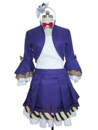 Love Live! Lovelive Musical Instrument Maki Nishikino Purple Halloween Lolita Dress Set Cosplay Costume S002