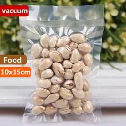 10x15cm A Grade Vacuum Transparent Cooked Food Saver Storing Packaging Bags Meat Snacks Hermetic Storage Heat Sealing Plastic Package Pouch