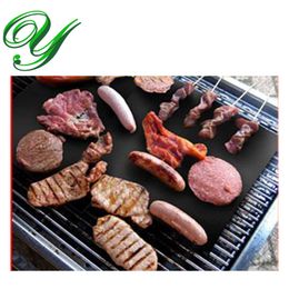 grill mat baking mat pad BBQ barbeque tools Cooker portable picnic outdoor grill PTFE coated Fibre glass fabric 40cm easy clean non-stick