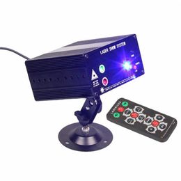 LED Laser Stage Lighting Full Colour RGB 48 Patterns RG Mini Projector Light Effect Show For DJ Disco Party