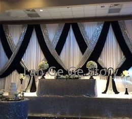 Black White Curtain Backdrops Canada Best Selling Black White