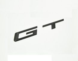Black "GT" Trunk Letters Badge Emblem Decal Letter Sticker for BMW 3/5 Series GT