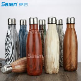 17 Oz (500 ml) Vacuum Insulated Water Bottle, Double Wall Stainless Steel Cola Shape Travel Bottle for Outdoor Sports Camping