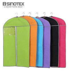 Whole- 1 PCS Multi-color Must-have Home Zippered Garment Bag Clothes Suits Dust Cover Dust Bags Storage Protector1254v