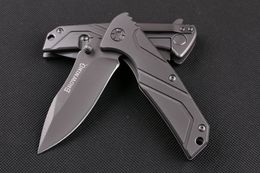 Browning Full Steel Pocket Folding Knife 5CR13MOV 56HRC Tactical Camping Hunting Survival Knife Military Utility EDC Tools Titanium Knife