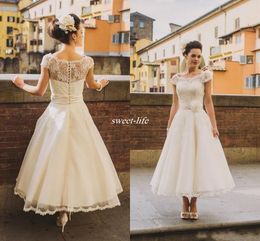 Cheap Vintage Tea Length Wedding Dresses Coupons Promo Codes